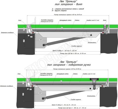 Напольные люки Премьер 850*750 Напольные люки Премьер 850*750