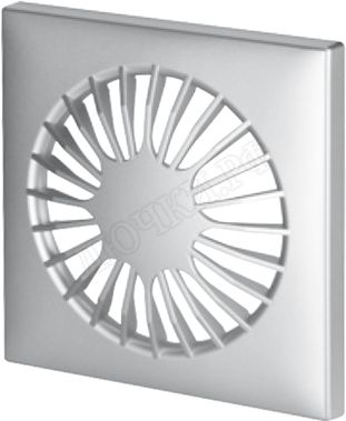 Вытяжной вентилятор Awenta System+, Turbo, 100 KWT100H, Omega, POSA100, Серебро (сатин), пластик Вытяжной вентилятор Awenta System+, Turbo, 100 KWT100H, Omega, POSA100, Серебро (сатин), пластик