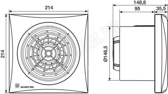 Вентилятор SILENT-300 CRZ PLUS Вентилятор SILENT-300 CRZ PLUS