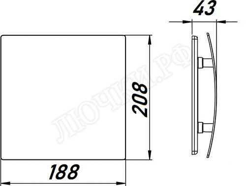 Вытяжной вентилятор Awenta System+, Silent, 125, KWS125T, PET125, Серебро (сатин), пластик Вытяжной вентилятор Awenta System+, Silent, 125, KWS125T, PET125, Серебро (сатин), пластик